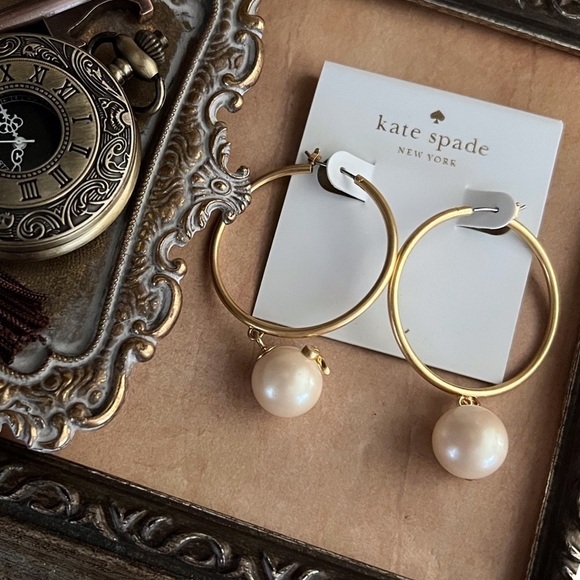 KATE SPADE • Grandma’s Closet Hoop Earrings - Picture 6 of 6
